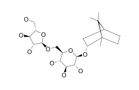 BORNYL-6-O-ALPHA-L-ARABINOFURANOSYL-BETA-D-GLUCOPYRANOSIDE