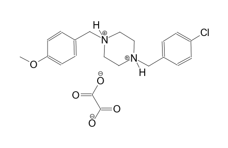 1-(4-chlorobenzyl)-4-(4-methoxybenzyl)piperazinediium oxalate