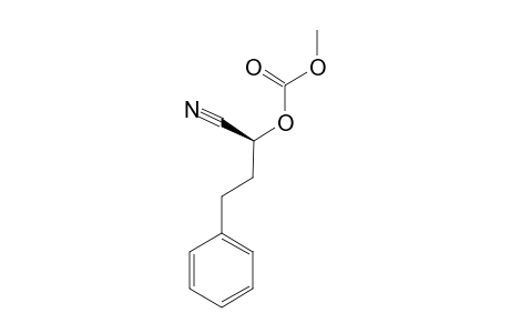 (S)-2-(Methoxycarbonyloxy)-4-phenylbutanenitrile