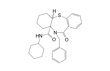10-Benzyl-11-oxo-5a,6,7,8,9,9a,10,11-octahydrodibenzo[b,f][1,4]thiazepin-9a-(N-cyclohexylcarboxamide)