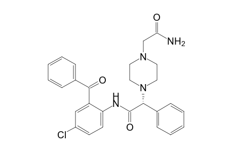 (R,S)-2-(4-(2-amino-2-oxoethyl)piperazin-1-yl)-N-(2-benzoyl-4-chlorophenyl)-2-phenylacetamide