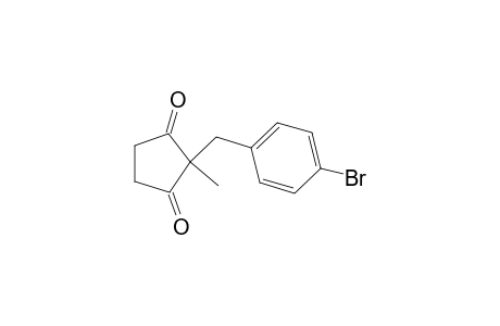 2-(4-Bromobenzyl)-2-methylcyclopentane-1,3-dione