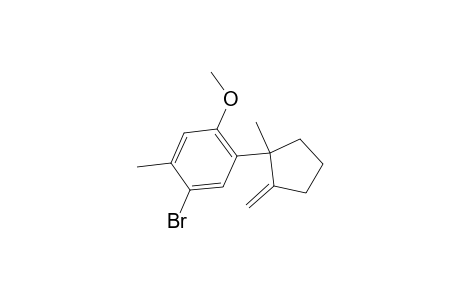 Benzene, 1-bromo-4-methoxy-2-methyl-5-(1-methyl-2-methylenecyclopentyl)-