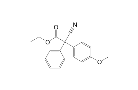 2-cyano-2-(4-methoxyphenyl)-2-phenyl-acetic acid ethyl ester
