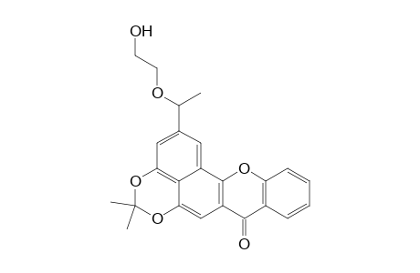 2-[1-(2-Hydroxyethoxy)ethyl]-5,5-dimethyl-8H-[1,3]benzodioxino[4,5-bc]xanthen-8-one