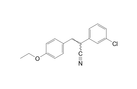 2-(m-chlorophenyl)-3-(p-ethoxyphenyl)acrylonitrile