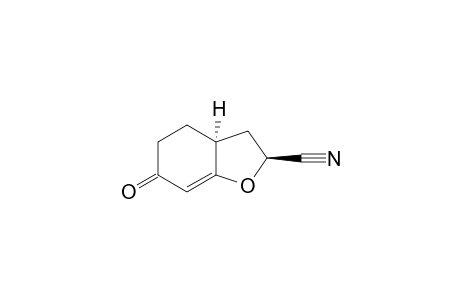 2-Benzofurancarbonitrile, 2,3,3a,4,5,6-hexahydro-6-oxo-, trans-