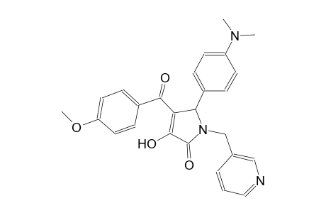 2H-pyrrol-2-one, 5-[4-(dimethylamino)phenyl]-1,5-dihydro-3-hydroxy-4-(4-methoxybenzoyl)-1-(3-pyridinylmethyl)-
