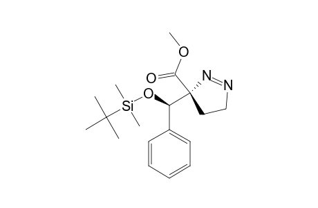 ANTI-3-CARBOMETHOXY-3-[1'-[(TERT.-BUTYLDIMETHYLSILYL)-OXY]-1'-PHENYLMETHYL]-1-PYRAZOLINE;MINOR_STEREOMER
