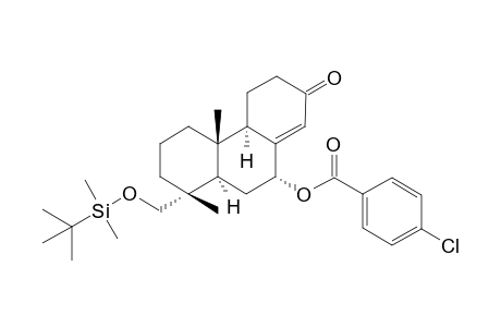 4-Chloro-benzoic acid (1R,4aS,4bR,9R,10aR)-1-(tert-butyl-dimethyl-silanyloxymethyl)-1,4a-dimethyl-7-oxo-1,2,3,4,4a,4b,5,6,7,9,10,10a-dodecahydro-phenanthren-9-yl ester