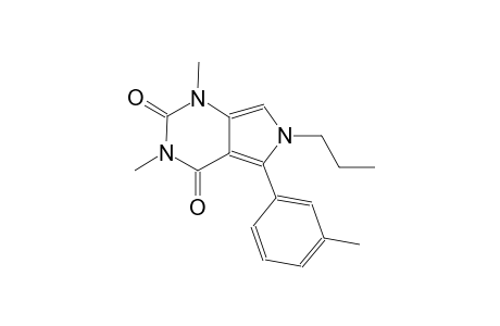 1,3-dimethyl-5-(3-methylphenyl)-6-propyl-1H-pyrrolo[3,4-d]pyrimidine-2,4(3H,6H)-dione