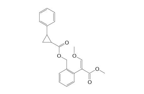 Benzeneacetic acid, alpha-(methoxymethylene)-2-[[[(2-phenylcyclopropyl)carbonyl]oxy]methyl]-, methyl ester
