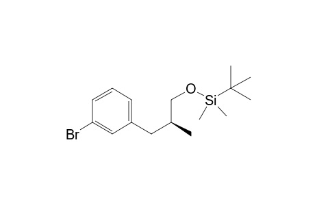 (2S)-3-(3-Bromophenyl)-1-{[(tert-butyl)dimethylsilyl]oxy}-2-methylpropane