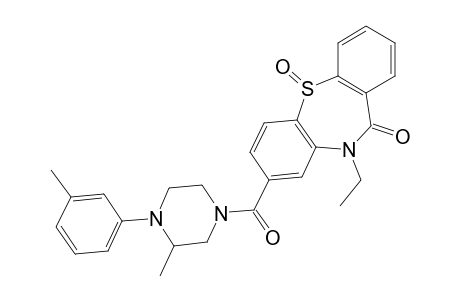 Dibenzo[b,f][1,4]thiazepin-11(10H)-one, 10-ethyl-8-[[3-methyl-4-(3-methylphenyl)-1-piperazinyl]carbonyl]-, 5-oxide