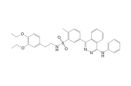 benzenesulfonamide, N-[2-(3,4-diethoxyphenyl)ethyl]-2-methyl-5-[4-(phenylamino)-1-phthalazinyl]-