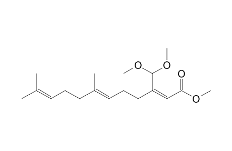 (2Z,6E)-3-(dimethoxymethyl)-7,11-dimethyl-dodeca-2,6,10-trienoic acid methyl ester