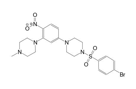 1-[(4-bromophenyl)sulfonyl]-4-[3-(4-methyl-1-piperazinyl)-4-nitrophenyl]piperazine