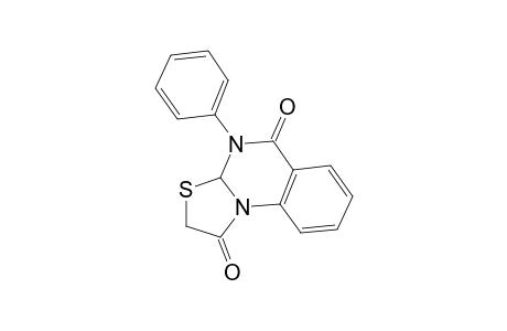3a,4-DIHYDRO-4-PHENYL-5H-THIAZOLO[3,2-a]QUINAZOLINE-1(2H), 5-DIONE