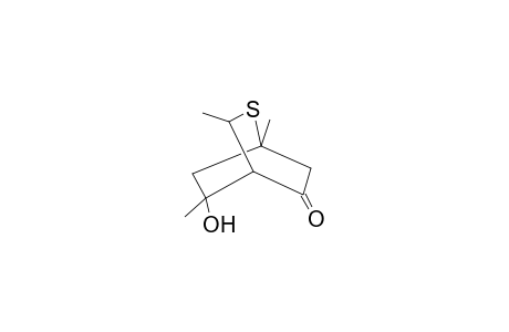 2-Thiabicyclo[2.2.2]octan-5-one, 8-hydroxy-1,3,8-trimethyl-
