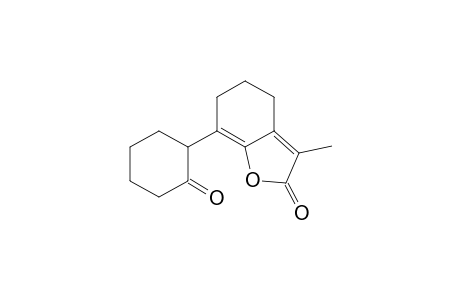 7-Methyl-2-(2-oxocyclohexyl)-9-oxabicyclo[4.3.0]nona-1,6-dien-8-one