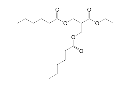 Hexanoic acid, 2-ethoxycarbonyl-3-hexanoyloxypropyl ester