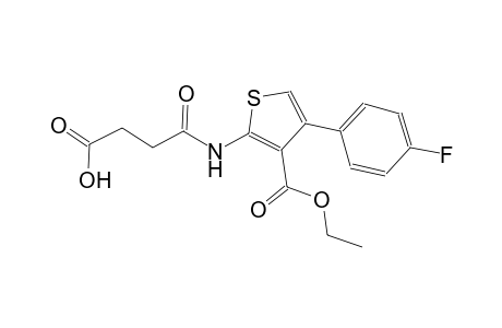 4-{[3-(ethoxycarbonyl)-4-(4-fluorophenyl)-2-thienyl]amino}-4-oxobutanoic acid