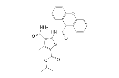 isopropyl 4-(aminocarbonyl)-3-methyl-5-[(9H-xanthen-9-ylcarbonyl)amino]-2-thiophenecarboxylate