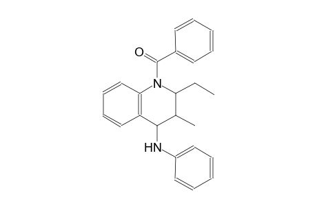 1-benzoyl-2-ethyl-3-methyl-N-phenyl-1,2,3,4-tetrahydro-4-quinolinamine