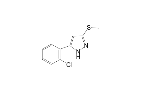 5-(2-Chlorophenyl)-3-(methylsulfanyl)-1H-pyrazole