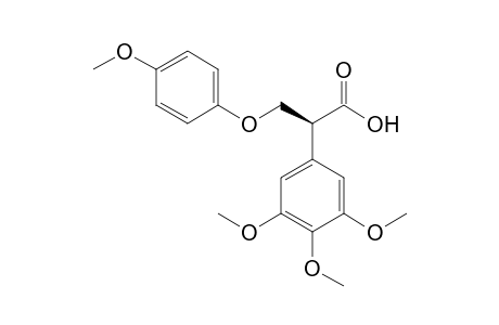 [2S]-(+)-2-(3,4,5-Trimethoxyphenyl)-3-(4-methoxyphenyloxy)propanoic acid