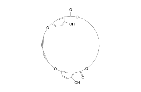 2,9,16,26-Tetraoxatricyclo[26.3.1.110,14]tritriaconta-1(32),10,12,14(33),28,30-hexaene-4,6-diyne-15,27-dione, 13,29-dihydroxy-