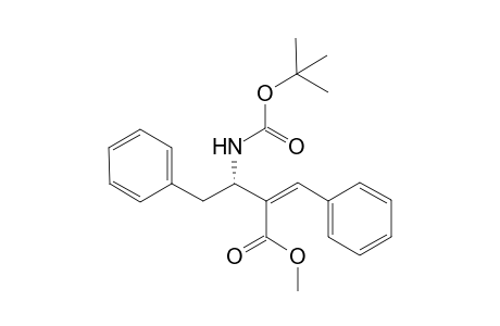 Methyl 2-{(1S)-1-[(tert-butoxy)carbonylamino]-2-phenylethyl}-(2Z)-3-phenylprop-2-enoate