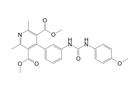 3,5-Pyridinedicarboxylic acid, 4-[3-[[[(4-methoxyphenyl)amino]carbonyl]amino]phenyl]-2,6-dimethyl-, dimethyl ester