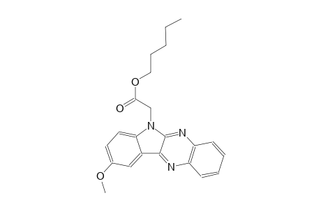 pentyl (9-methoxy-6H-indolo[2,3-b]quinoxalin-6-yl)acetate