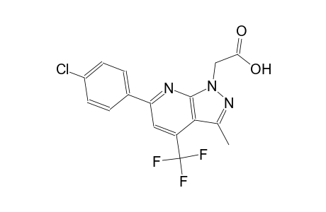 1H-pyrazolo[3,4-b]pyridine-1-acetic acid, 6-(4-chlorophenyl)-3-methyl-4-(trifluoromethyl)-