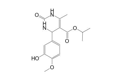 5-pyrimidinecarboxylic acid, 1,2,3,4-tetrahydro-4-(3-hydroxy-4-methoxyphenyl)-6-methyl-2-oxo-, 1-methylethyl ester