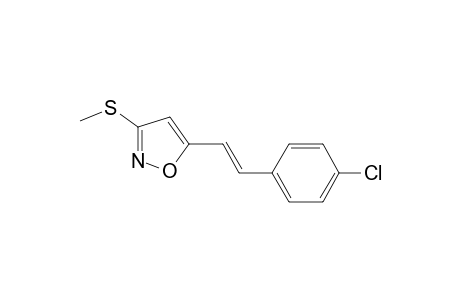 5-[(E)-2-(4-chlorophenyl)ethenyl]-3-(methylthio)isoxazole