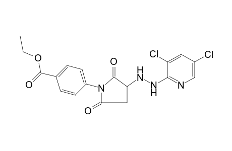 4-[3-[(3,5-dichloro-2-pyridinyl)hydrazo]-2,5-dioxo-1-pyrrolidinyl]benzoic acid ethyl ester