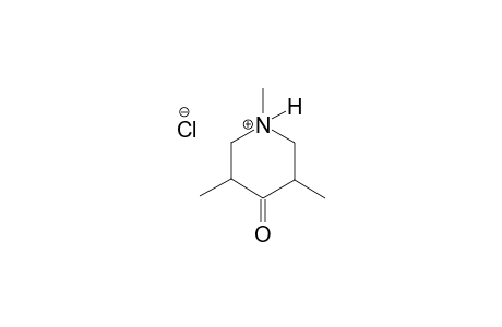 piperidinium, 1,3,5-trimethyl-4-oxo-, chloride