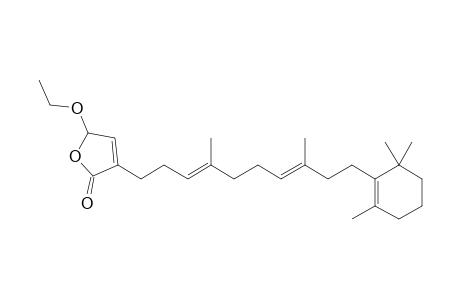 3-[(3E,7E)-4,8-dimethyl-10-(2,6,6-trimethyl-1-cyclohexenyl)deca-3,7-dienyl]-5-ethoxy-5H-furan-2-one