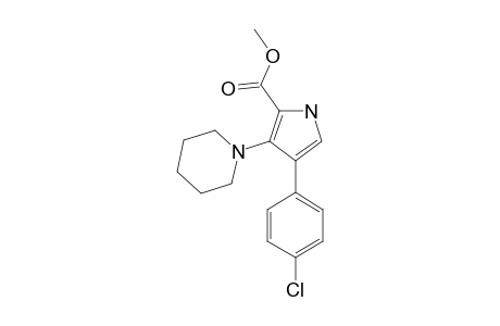 4-(4-chlorophenyl)-3-piperidino-1H-pyrrole-2-carboxylic acid methyl ester