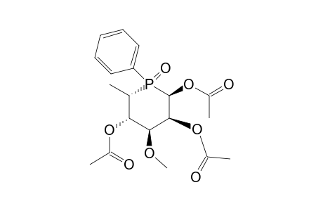 1,2,4-Tri-O-acetyl-5,6-dideoxy-3-O-methyl-5-[(R)-phenylphosphinyl]-.alpha.-L-galactopyranose
