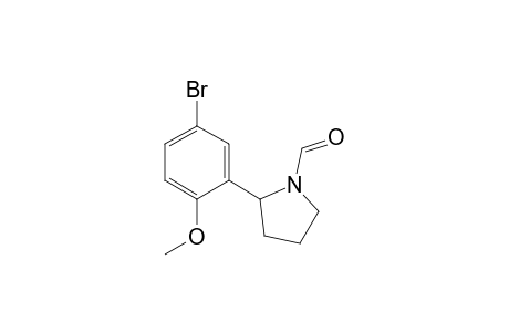 1-Pyrrolidinecarboxaldehyde, 5-(5-bromo-2-methoxyphenyl)-