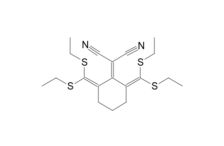 2-[2,6-bis[bis(ethylthio)methylene]cyclohexylidene]malononitrile