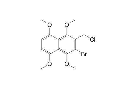 3-Bromo-1,4,5,8-tetramethoxy-2-(chloromethyl)naphthalene