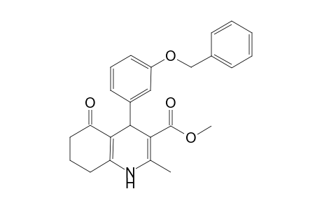 Methyl 1,4,5,6,7,8-hexahydro-2-methyl-4-[3'-(benzyloxy)phenyl]-5-oxoquinoline-3-carrboxylate
