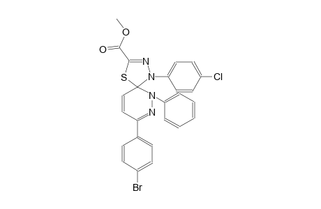 methyl 8-(4-bromophenyl)-1-(4-chlorophenyl)-6-phenyl-4-thia-1,2,6,7-tetraazaspiro[4.5]deca-2,7,9-triene-3-carboxylate