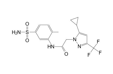 N-[5-(aminosulfonyl)-2-methylphenyl]-2-[5-cyclopropyl-3-(trifluoromethyl)-1H-pyrazol-1-yl]acetamide