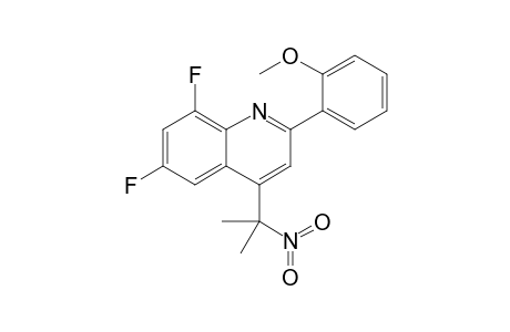 2-(2'-Methoxyphenyl)-4-[1"-nitro-1"-methylethyl]-6,8-difluoroquinoline