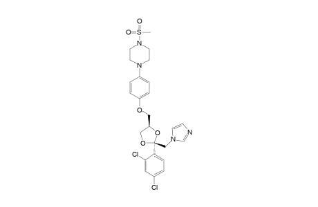 1-METHANESULFONYL-4-{4-[[CIS-2-(2,4-DICHLOROPHENYL)-2-[(1H-IMIDAZOL-1-YL)-METHYL]-1,3-DIOXALAN-4-YL]-METHYLENEOXY]-PHENYL}-PIPERAZINE